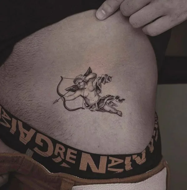 Cupid Shooting Arrow Tattoo 2