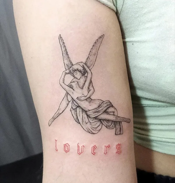 Cupid and Psyche Tattoo 2