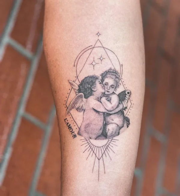 Cupid and Psyche Tattoo 3
