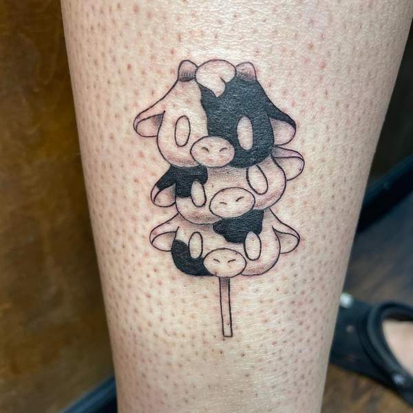 Cute Cow Tattoo 2