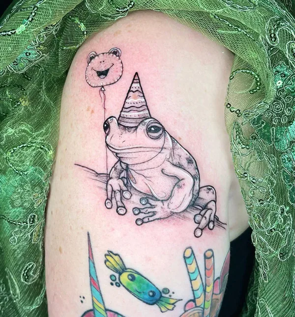 Cute Frog Tattoo 1
