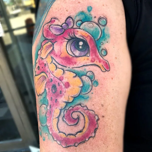 Cute Seahorse Tattoo 1