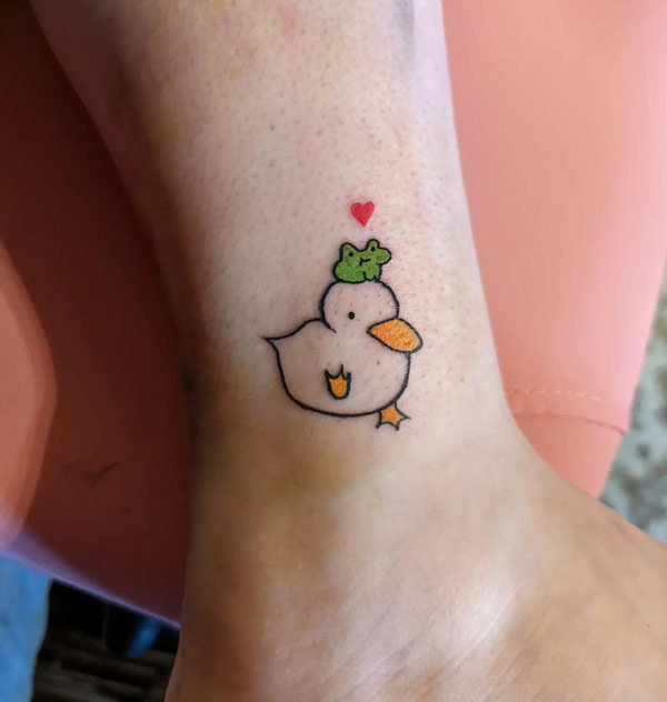 Cute ducky tattoo