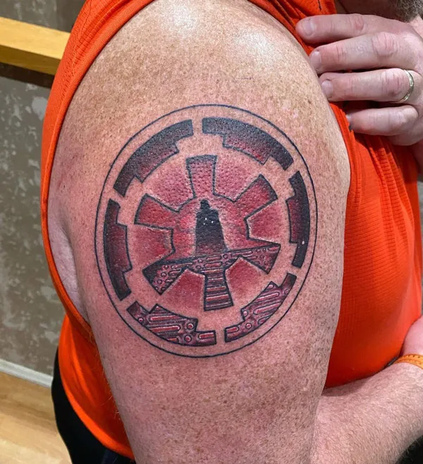 Darth vader symbol tattoo