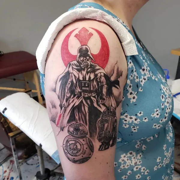 Darth vader tattoo 18