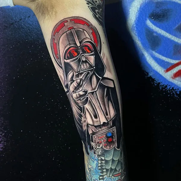 Darth vader tattoo 6