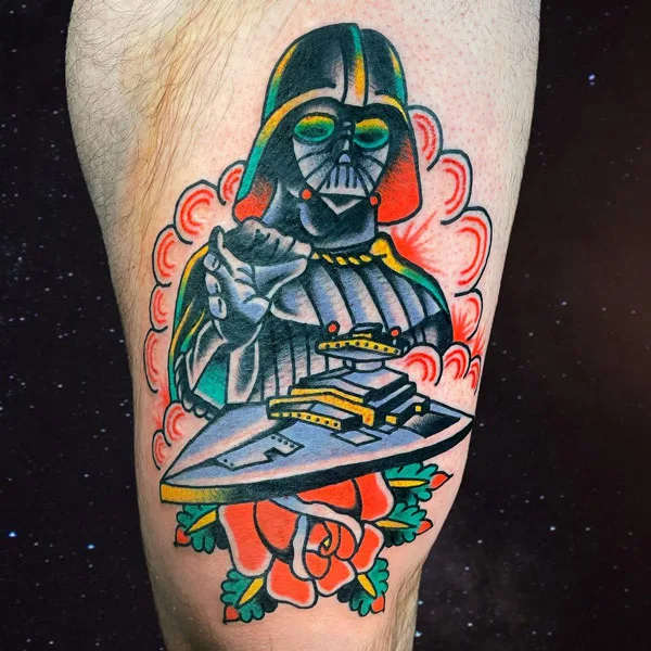 Darth vader tattoo 8