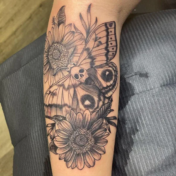 Death Moth Tattoo 1