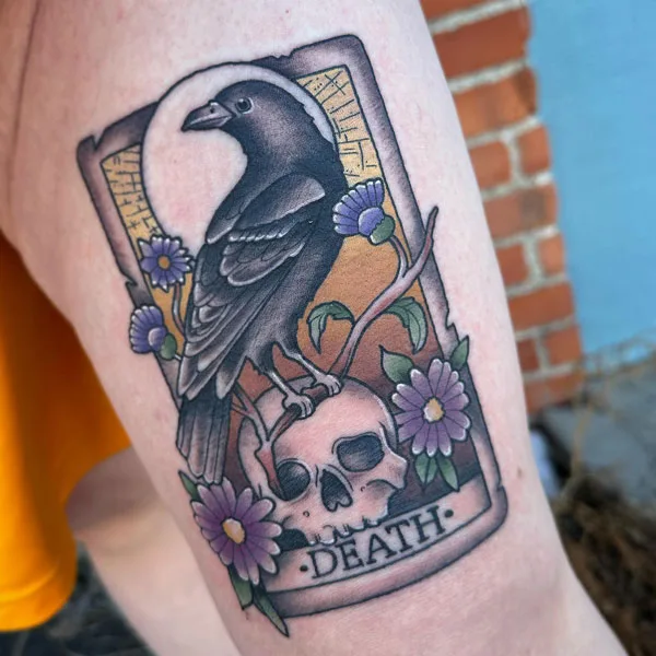 Death Tarot Card Tattoo 2