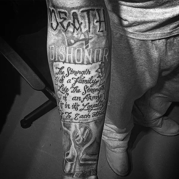 Death before dishonor tattoo 11