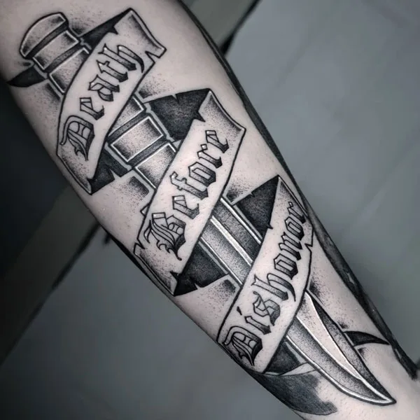 Death before dishonor tattoo 2
