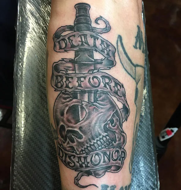Death before dishonor tattoo 22
