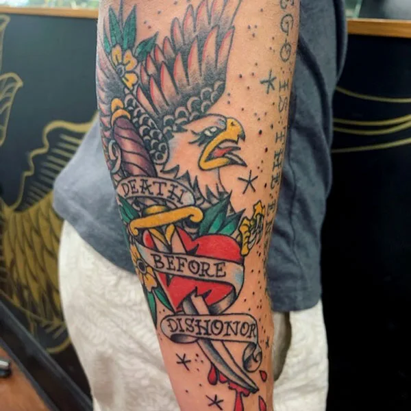 Death before dishonor tattoo 24
