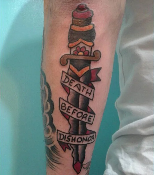 Death before dishonor tattoo 26