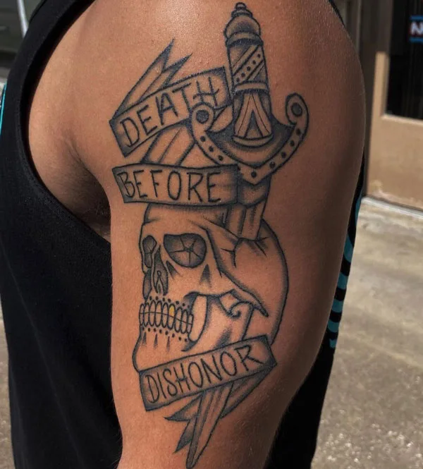 Death before dishonor tattoo 28