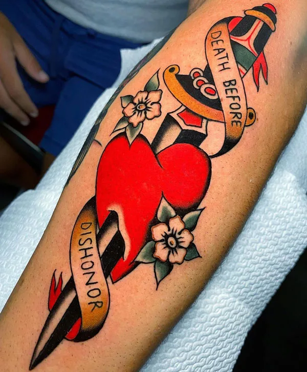 Death before dishonor tattoo 3