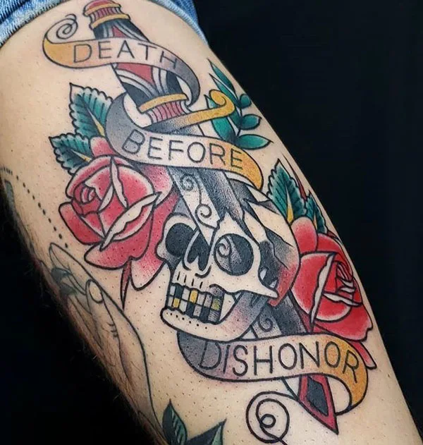Death before dishonor tattoo 31