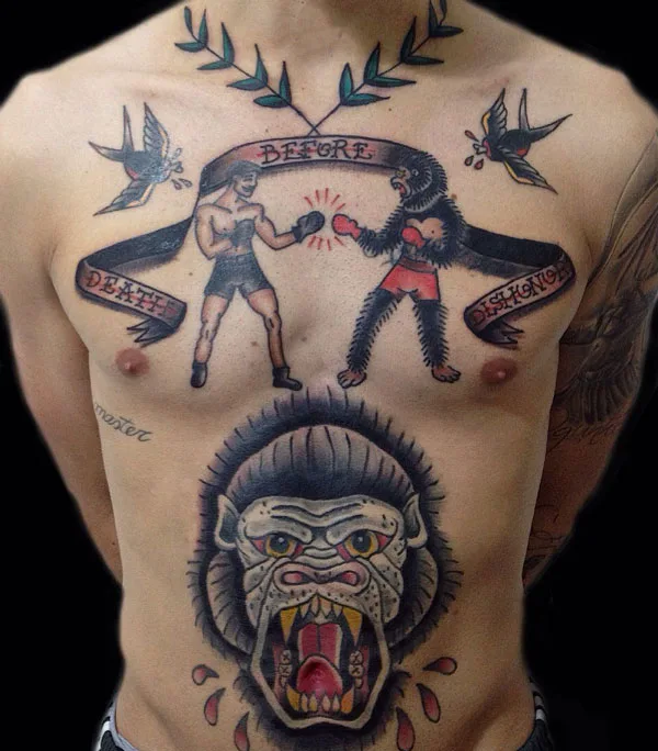 Death before dishonor tattoo 34