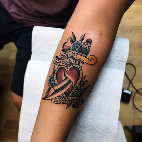Death before dishonor tattoo 37