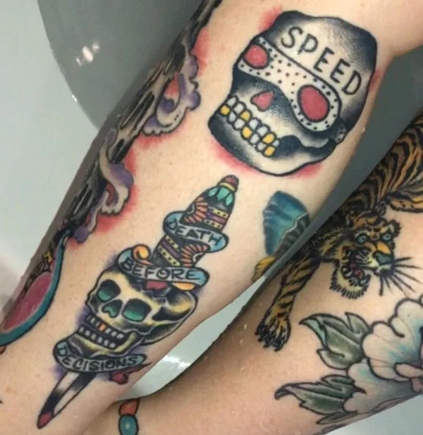 Death before dishonor tattoo 42