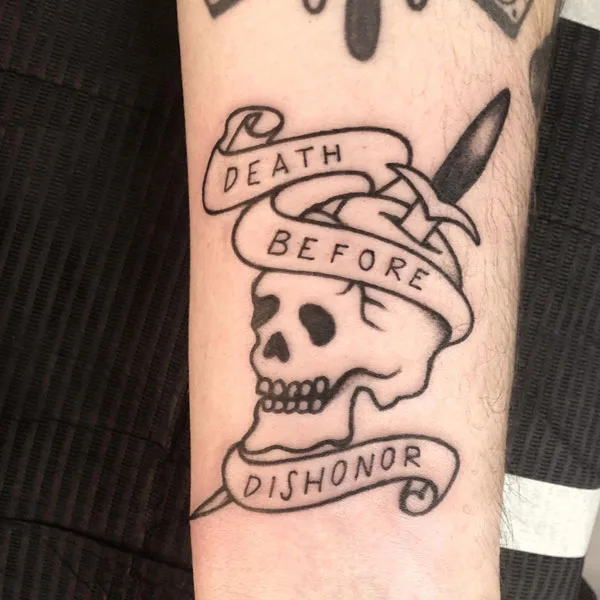 Death before dishonor tattoo 48