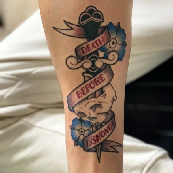 Death before dishonor tattoo 50