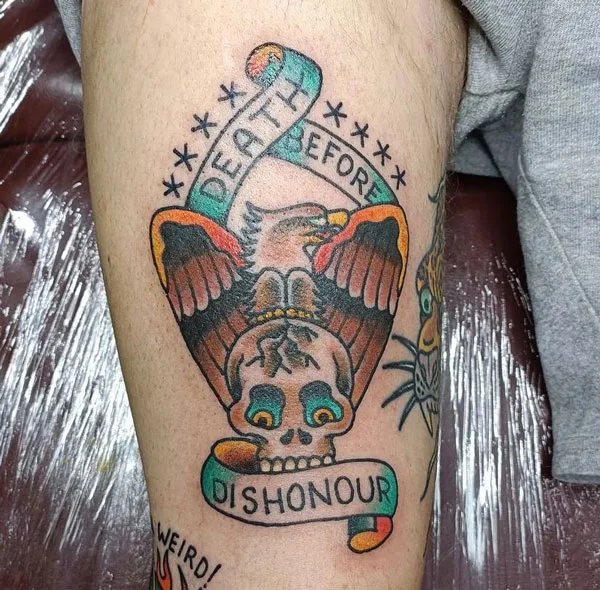 Death before dishonor tattoo 51