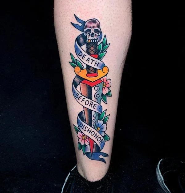 Death before dishonor tattoo 68