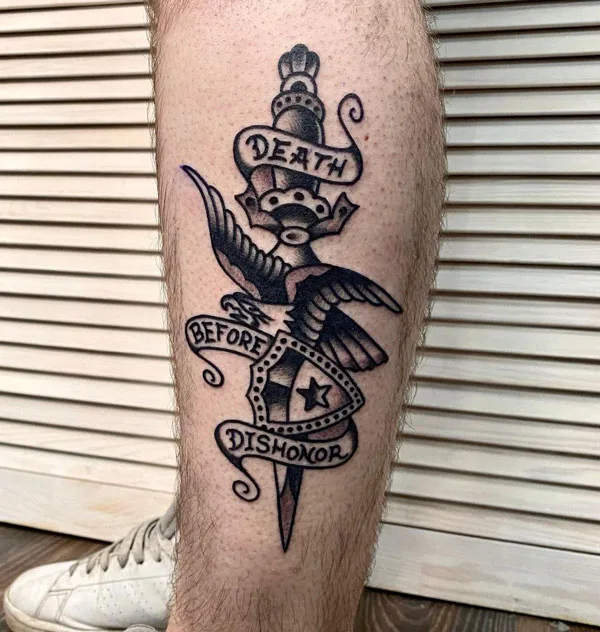 Death before dishonor tattoo 71