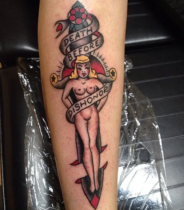 Death before dishonor tattoo 8