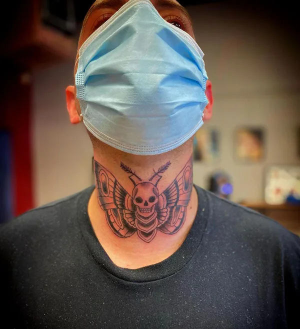 Death moth tattoo 16