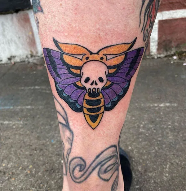 Death moth tattoo 17