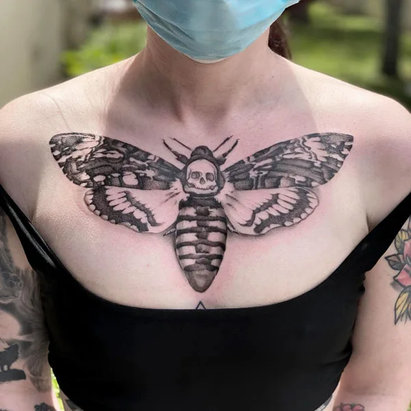 Death moth tattoo 18