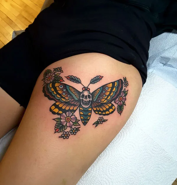 Death moth tattoo 24