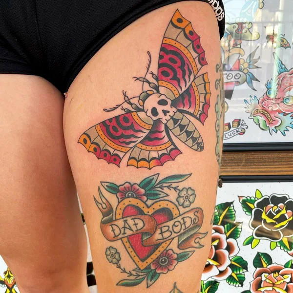 Death moth tattoo 28