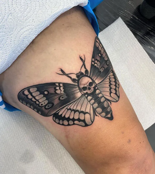Death moth tattoo 32