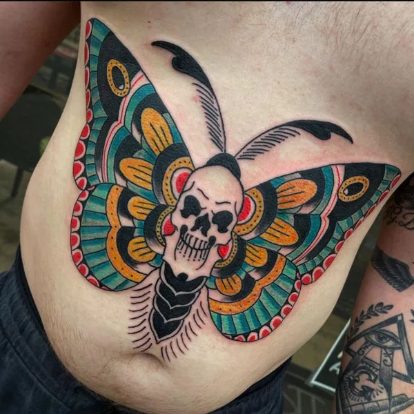 Death moth tattoo 38