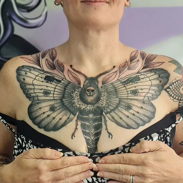 Death moth tattoo 49