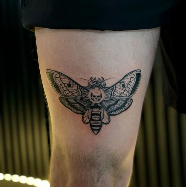 Death moth tattoo 55