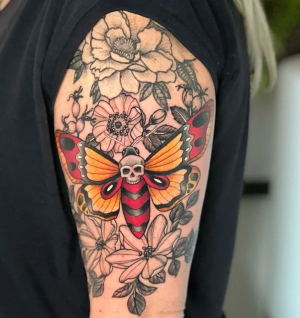 Death moth tattoo 58