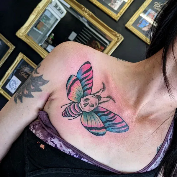 Death moth tattoo 62