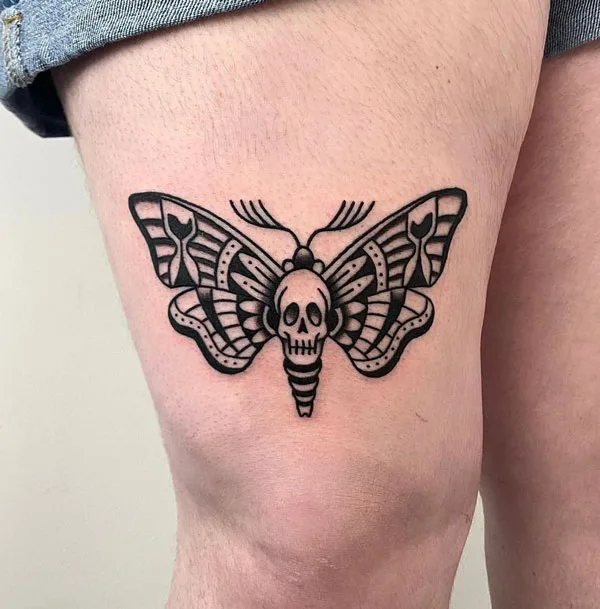 Death moth tattoo 64