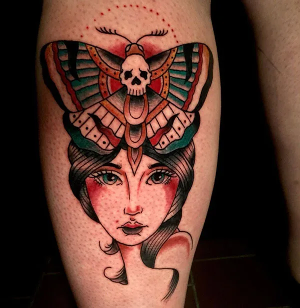 Death moth tattoo 66