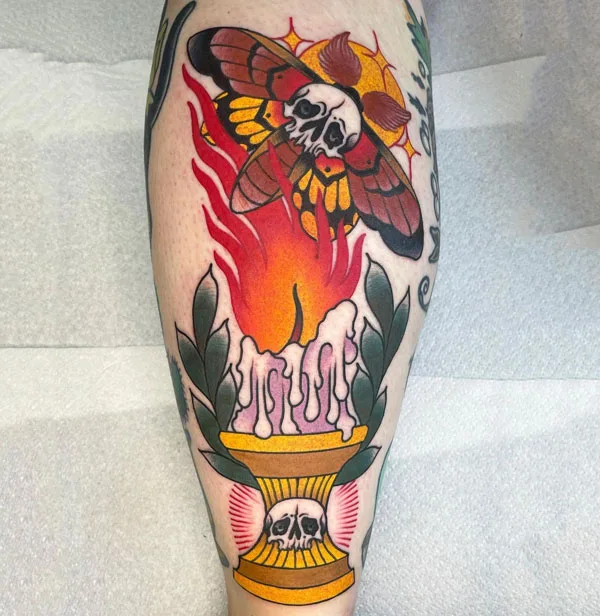 Death moth tattoo 69