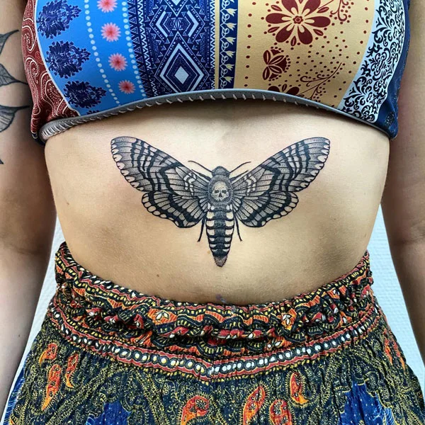 Death moth tattoo 73