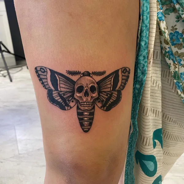 Death moth tattoo 81