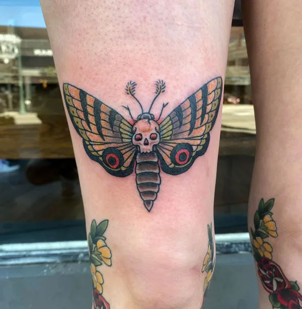 Death moth tattoo 84