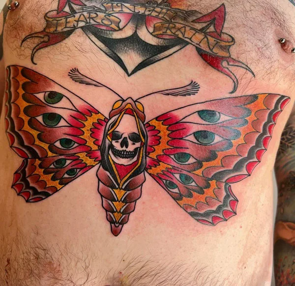 Death moth tattoo 86