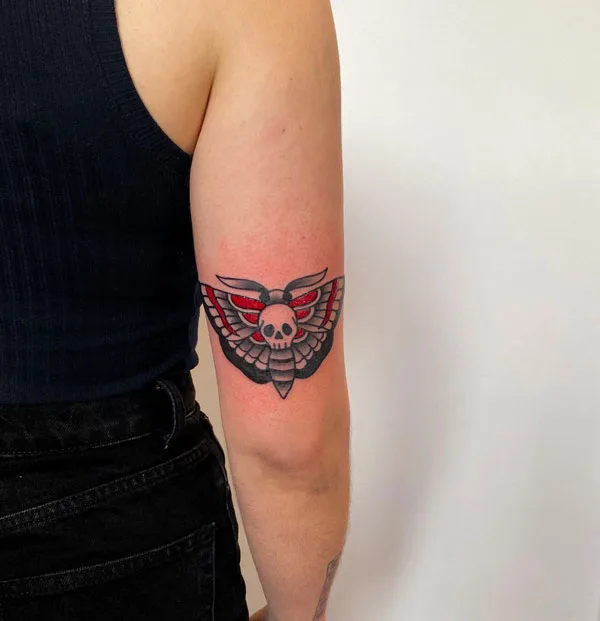 Death moth tattoo 9