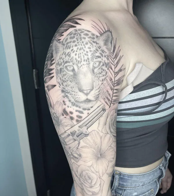 Delicate Leaf Tattoo 2
